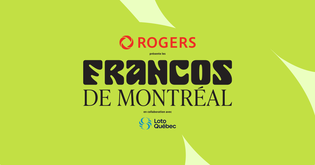 Official Francos de Montréal promotional artwork displayed on the organizer website