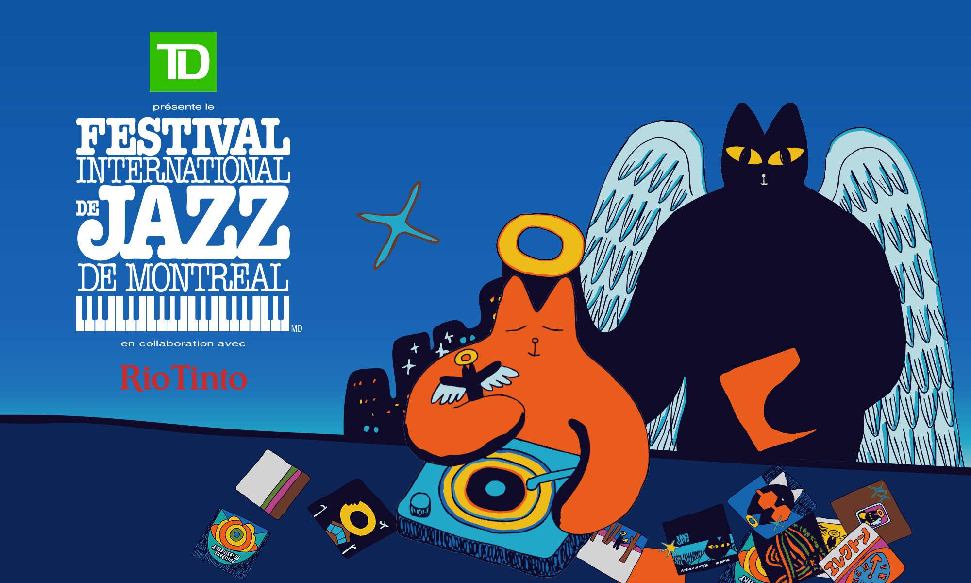 Official Festival international de Jazz de Montréal artwork displayed on the organizer website