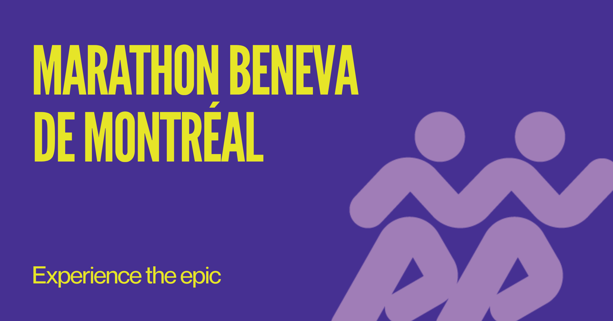 Official Marathon Beneva de Montréal promotional artwork