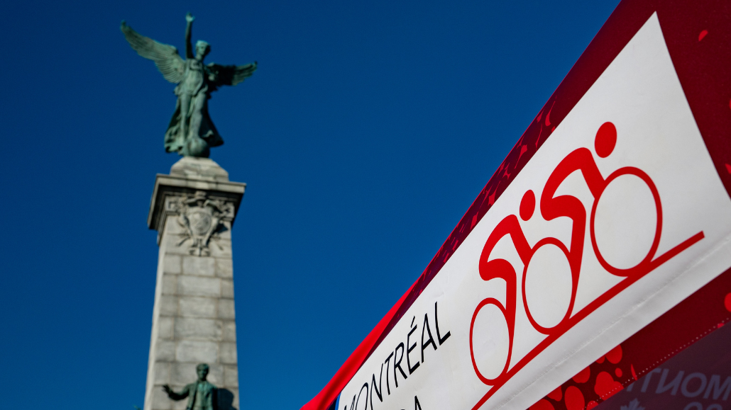 Official UCI Road World Championships Montréal 2026 promotional route artwork
